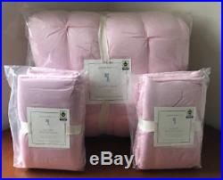 Pottery Barn Kids Audrey Full / Queen Quilt & 2 Standard ShamsLight Pink