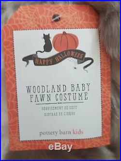 Pottery Barn Kids Baby DEER Fawn Woodland FUR COSTUME Halloween 6-12 Month NEW