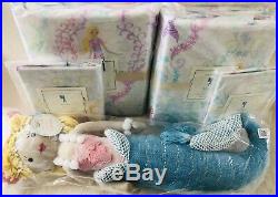 Pottery Barn Kids Bailey Mermaid Full Queen Duvet Queen Sheet Set Plush Shams
