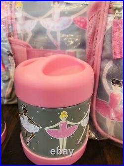 Pottery Barn Kids Ballerina Large Backpack Lunch Box Water Bottle Thermos Ballet