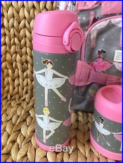 Pottery Barn Kids Ballerina Large Backpack Thermos Large Water Bottle Lunch Box