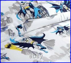 Pottery Barn Kids Batman Cityscape TWIN Duvet Cover Fitted Sheets Complete Set