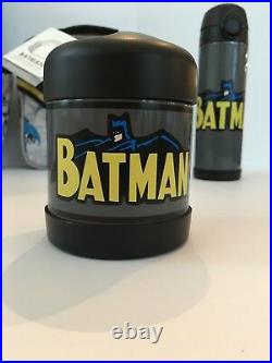 Pottery Barn Kids Batman Large Backpack Lunch Box Water Bottle Hot/Cold NEW NWT