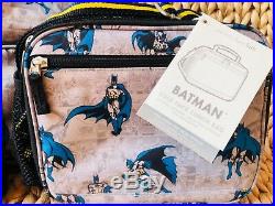 Pottery Barn Kids Batman Small Backpack Water Bottle Lunch Box Thermos Set Boys