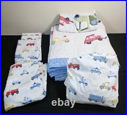 Pottery Barn Kids Brody Twin Size Quilt, Sham, Sheet Set With2 Pillowcases EUC