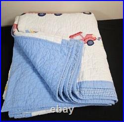 Pottery Barn Kids Brody Twin Size Quilt, Sham, Sheet Set With2 Pillowcases EUC