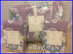 Pottery Barn Kids Brooklyn Full Quilt Standard shams Sheet Set Lavender Floral