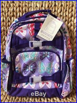 Pottery Barn Kids Butterflies Large Backpack Lunch Box Water bottle Thermos NWT