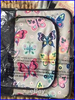 Pottery Barn Kids Butterfly Large Backpack Lunch Box Water Bottle Thermos 6 Pc
