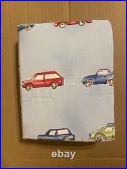 Pottery Barn Kids Car Percale Bedding Twin Sheet Set Discontinued