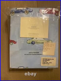Pottery Barn Kids Car Percale Bedding Twin Sheet Set Discontinued