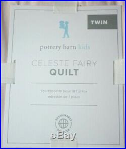 Pottery Barn Kids Celeste Fairy Quilt Twin 68 X 86 NEW