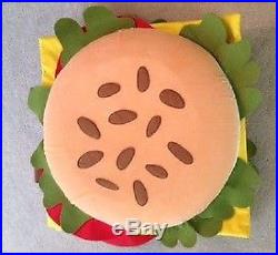 Pottery Barn Kids Cheeseburger Hamburger Costume & Ketchup Treat Bag 2t-3t 2-3