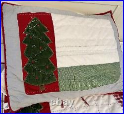 Pottery Barn Kids Christmas Reversible Twin Dear Santa Quilt Comforter & Sham