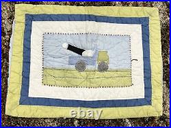 Pottery Barn Kids Christopher's Construction Twin Quilt, Sham, Valance & Sheets