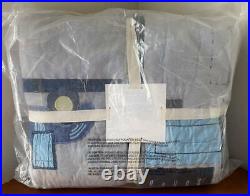 Pottery Barn Kids Colby Construction Trucks TWIN Quilt Gray