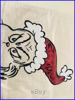 Pottery Barn Kids Cotton Grinch Full Queen Duvet Shams Pillow Christmas Max