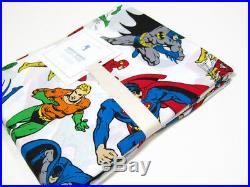 Pottery Barn Kids DC Batman Superman Flash Justice League Twin Duvet Cover New