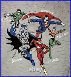 Pottery Barn Kids DC Comics Justice League Super Hero Quilt Full/Queen Nice