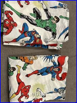 Pottery Barn Kids DC Super Hero Full/Queen Duvet Set With Full sheet set/pillow
