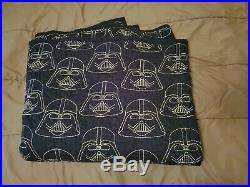Pottery Barn Kids Darth Vader Queen Quilt Comforter 2 Sided Star Wars Blanket