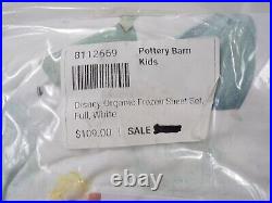 Pottery Barn Kids Disney Frozen Olaf Anna Elsa Sheet Set Full Blue #6291