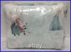 Pottery Barn Kids Disney Frozen Organic Full bed Sheet Set elsa olaf winter new