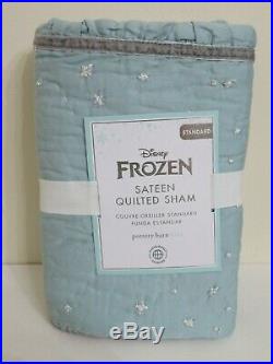 Pottery Barn Kids Disney Frozen Sateen Twin Quilt & Standard Sham New