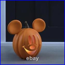 Pottery Barn Kids Disney Mickey Mouse Pumpkin Head Luminary Halloween Decor Rare