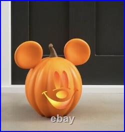 Pottery Barn Kids Disney Mickey Mouse Pumpkin Head Luminary Halloween Decor Rare