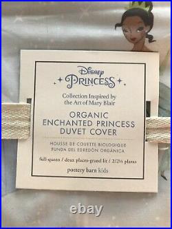 Pottery Barn Kids Disney Organic Enchanted Princess Full/ Queen Duvet NWT