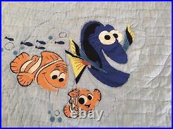 Pottery Barn Kids Disney Pixar Finding Nemo Quilt Full/Queen NEW 86 x 86