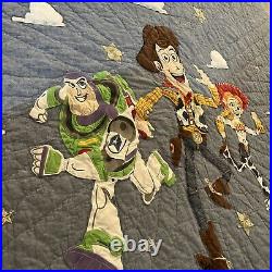 Pottery Barn Kids Disney Pixar Toy Story Quilt Full 84 X 86 EUC