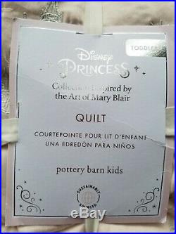 Pottery Barn Kids Disney Princess Bell Toddler Quilt #3050