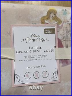 Pottery Barn Kids Disney Princess Castles Organic Cotton FULL/QUEEN Duvet
