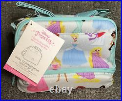 Pottery Barn Kids Disney Princess Large Backpack Lunch Hot Cold Pencil Set New