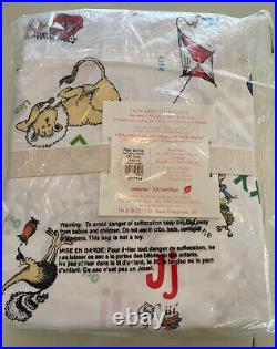 Pottery Barn Kids Dr. Seuss 75th Anniversary Twin Fitted/Flat Sheet Set, NEW
