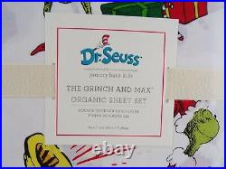 Pottery Barn Kids Dr. Seuss's The Grinch & Max Organic Sheet Set Twin #150