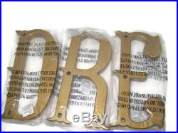 Pottery Barn Kids Dream Decorator Wall Letter Set Antique Gold Color Finish