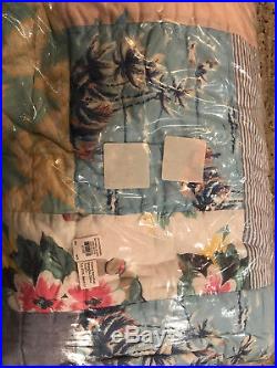 Pottery Barn Kids Emmie Vintage Patchwork Surf Quilt Full/Queen F/Q NEW