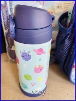 Pottery Barn Kids Emoji Large Backpack Lunchbox Water Bottle Set Rainbow Smile