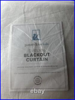 Pottery Barn Kids Evelyn White Blackout Curtains 54 x 108 In