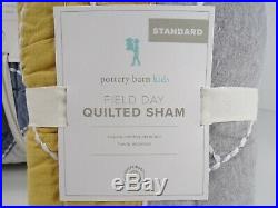 Pottery Barn Kids Field Day Quilt Twin Multi with One Standard Sham #6830