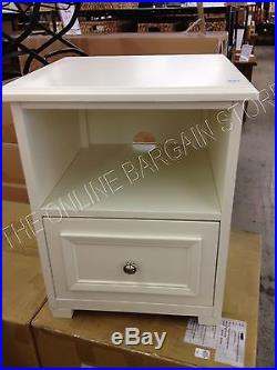 Pottery Barn Kids Fillmore Nightstand bedside end coffee table antique white