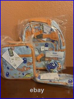 Pottery Barn Kids Finding Nemo Small Backpack/Lunchbox/PC/ICE PACK/WATER BTL Set