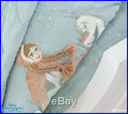 Pottery Barn Kids Frozen Full Queen Quilt Shams Sheets Pillow Bed Skirt Set NEW