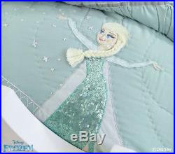 Pottery Barn Kids Frozen Full Queen Quilt Shams Sheets Pillow Bed Skirt Set NEW