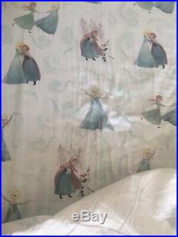 Pottery Barn Kids Frozen Full Queen Quilt Shams Sheets Pillow Set