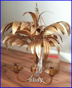 Pottery Barn Kids Gold PALM FROND Chandelier Lilly Pulitzer for Pottery Barn NEW