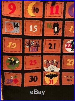 Pottery Barn Kids Halloween Advent Countdown Calendar Happy Halloween Retired